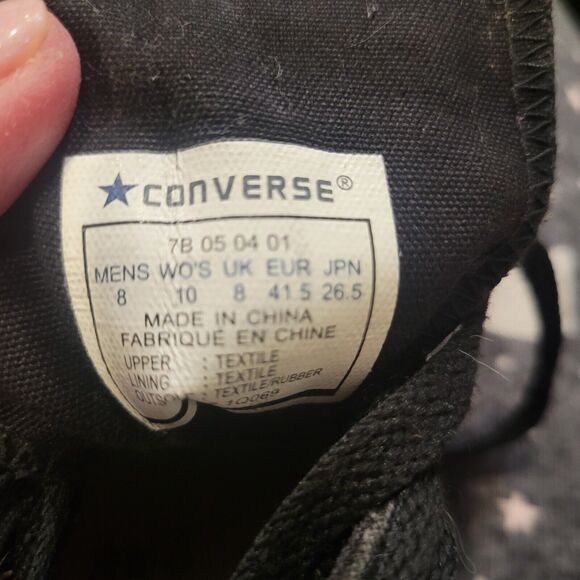 Converse Chuck Taylor All Star high flames canvas sneaker shoes mens 8 womens 10 - Picture 6 of 10